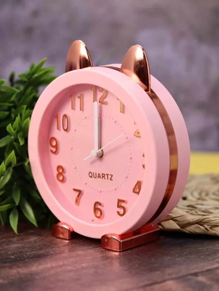 Часы-будильник Golden awakening Kitty (pink)
