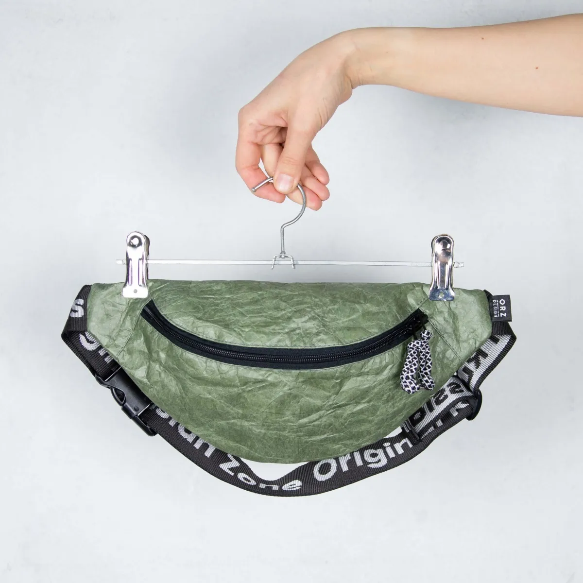 Поясная сумка Крафт-текстиль (зеленый)