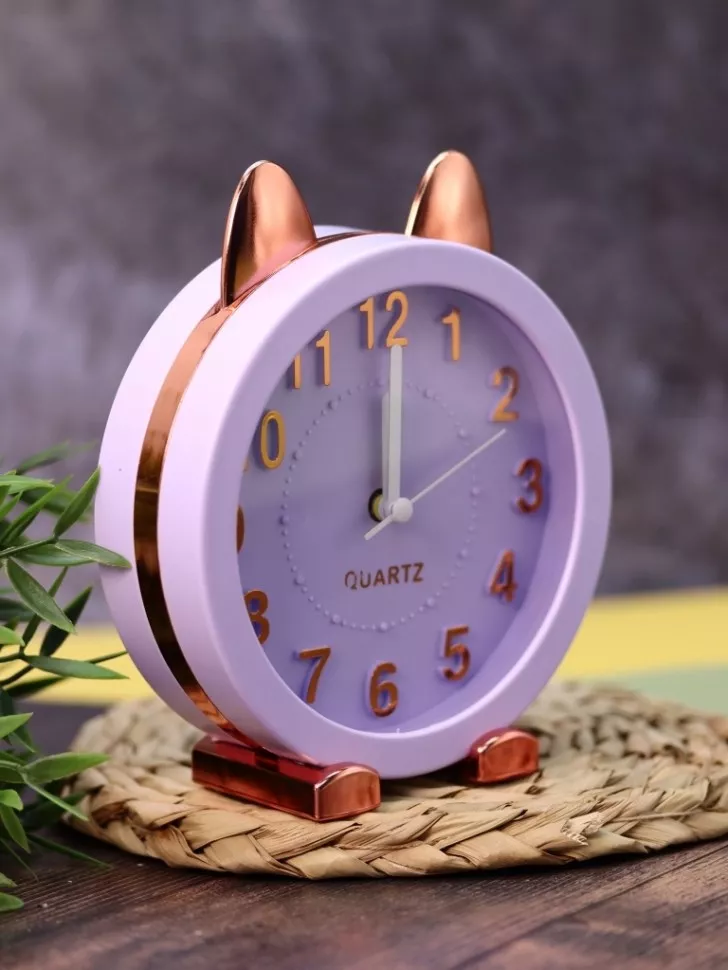 Часы-будильник Golden awakening Kitty (purple)