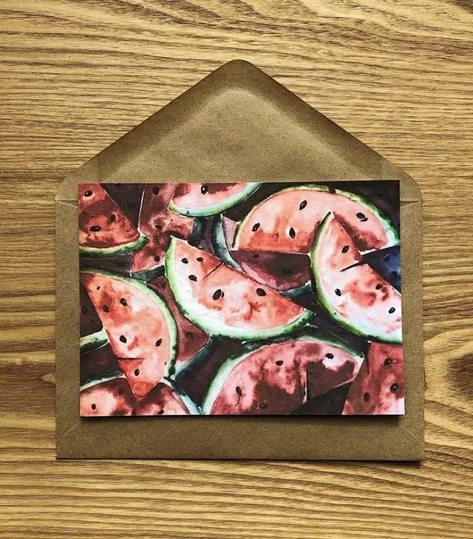 Растущая открытка Watermelon dream