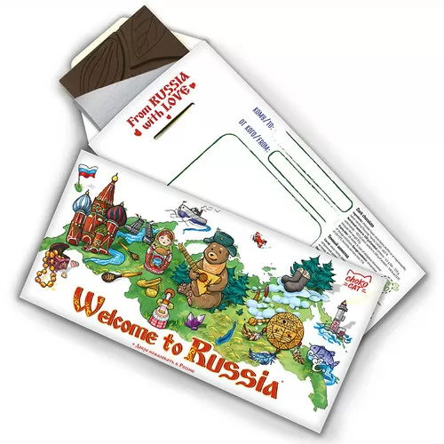 Шоколадный конверт Chokocat Добро пожаловать в Россию