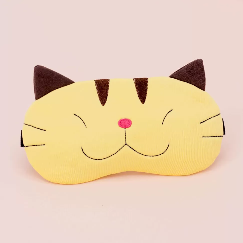 Маска для сна гелевая Sly cat (yellow)