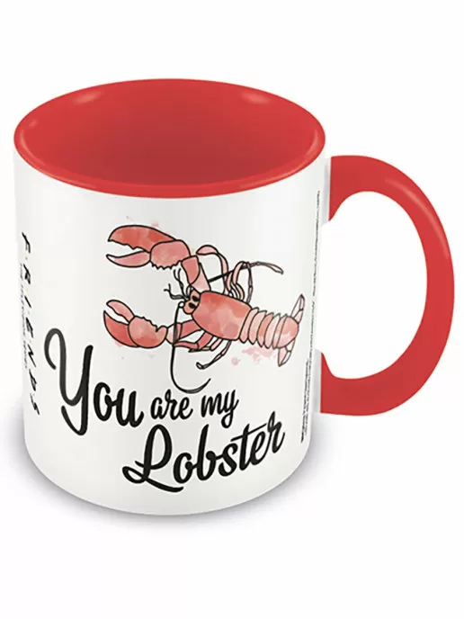 Кружка Friends (You are my Lobster) Red Coloured Inner Mug MGC25461, 315 мл. 