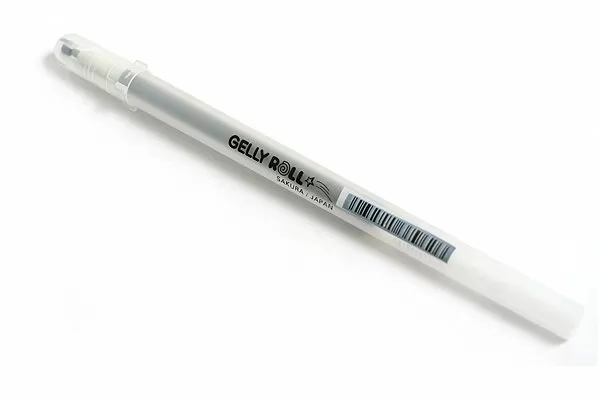 Белая гелевая ручка