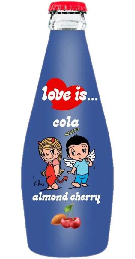 Газированный напиток Love Is Cola Almond-Cherry 300 мл.