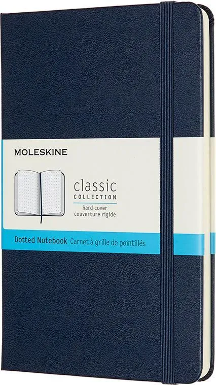 Записная книжка Classic (в точку) Medium синий
