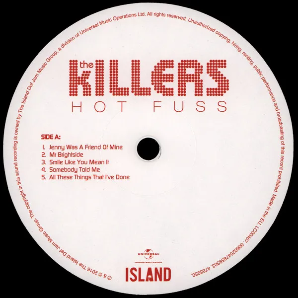Пластинка The Killers - Hot Fuss