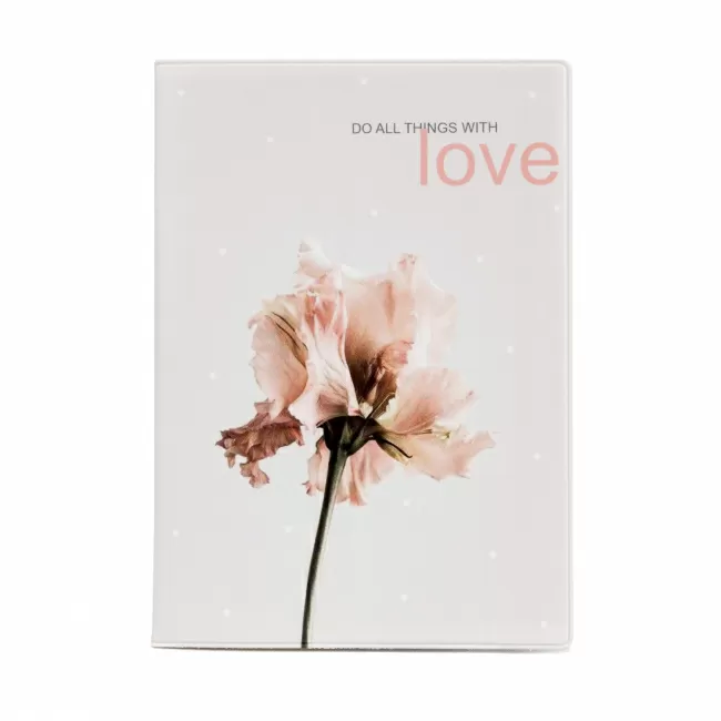 Обложка для паспорта Love цветок