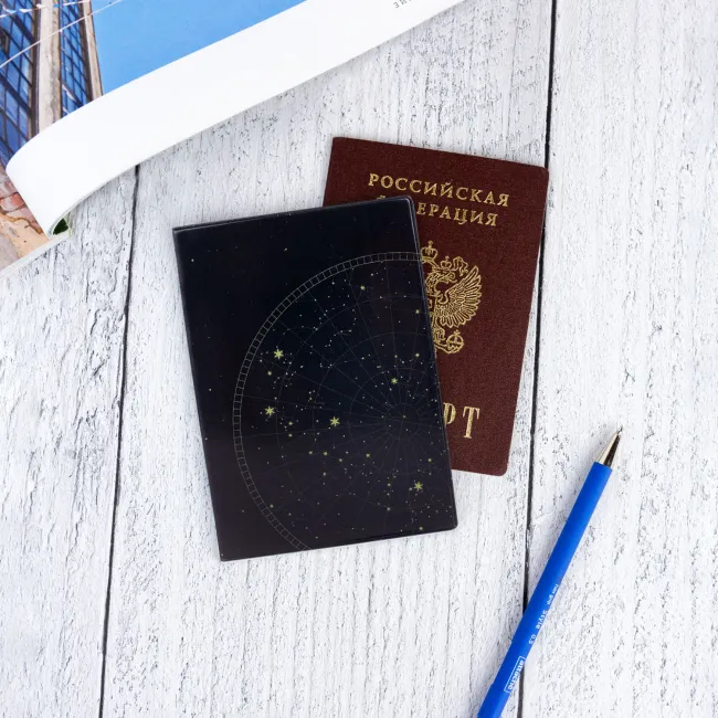 Обложка для паспорта Звездная карта