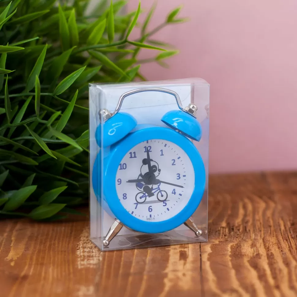 Часы-будильник Mini panda (blue)