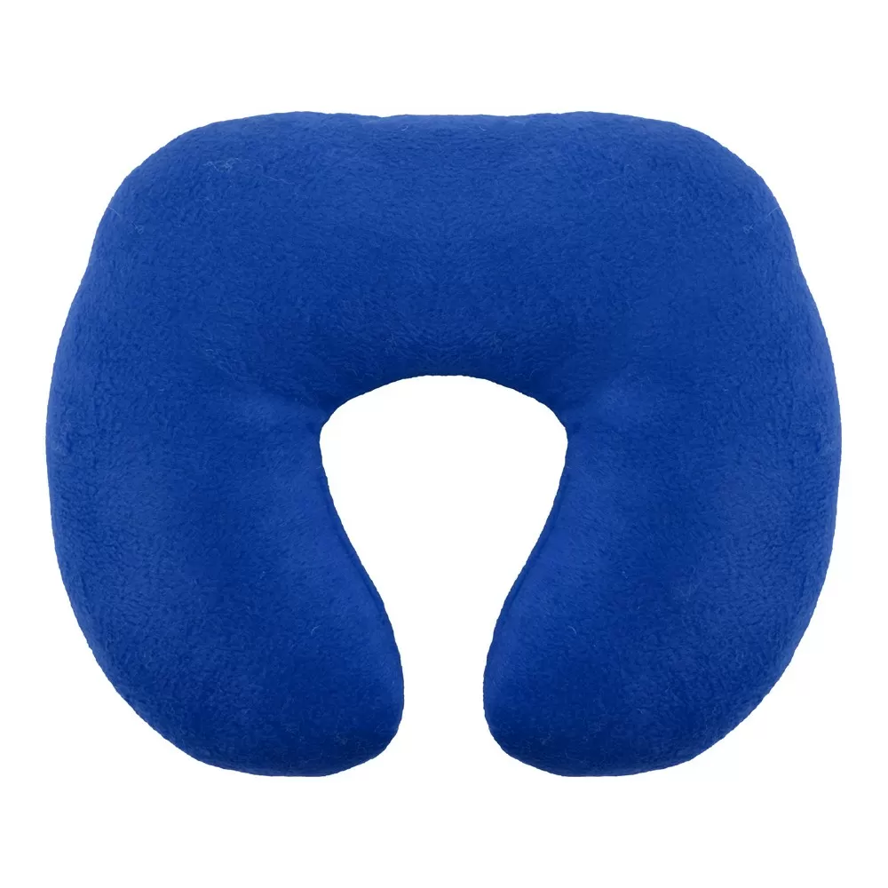 Набор для путешествий с комфортом: плед и подушка под голову в чехле, синий