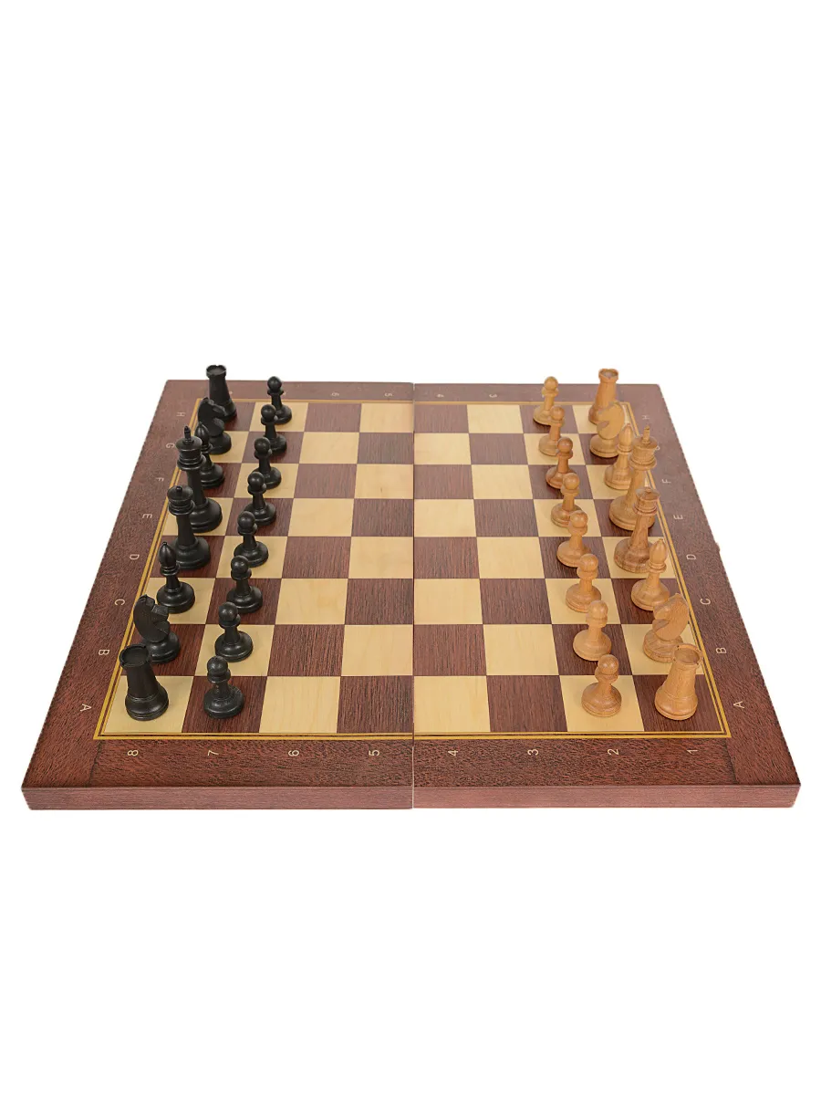 Шахматы складные Гроссмейстерские, 40мм с утяж. фигурами