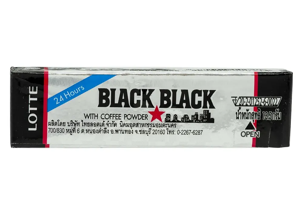 Жевательная резинка Lotte Tai Black Black