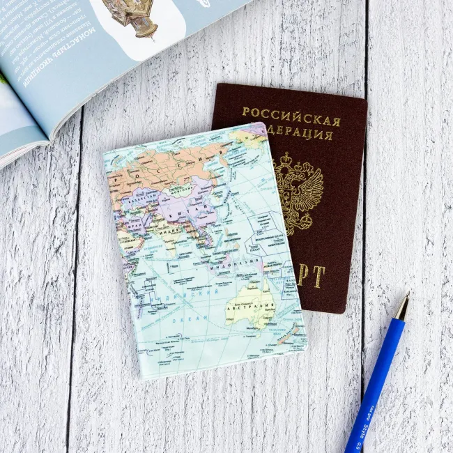 Обложка для паспорта Атлас мира