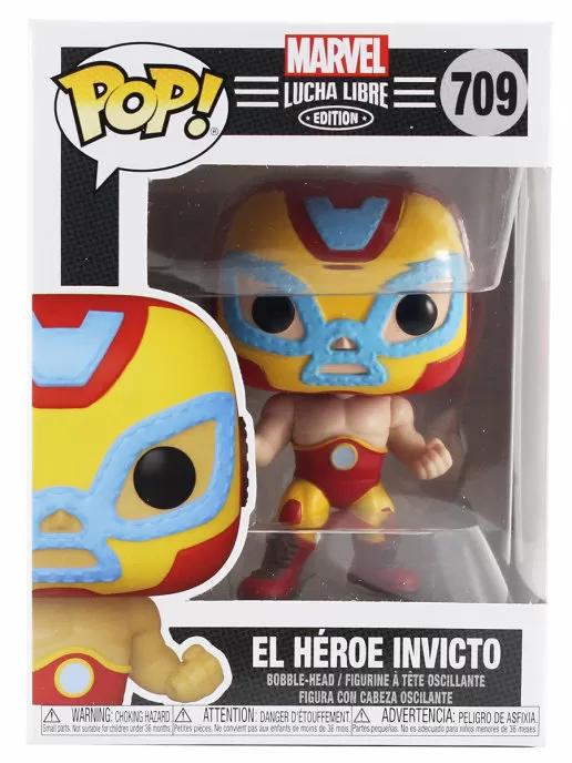 Фигурка Funko POP! Bobble Marvel Luchadores Iron Man 53871