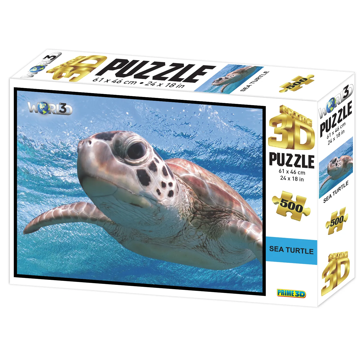 Пазл 3D Морская черепаха, 500 деталей (20055)