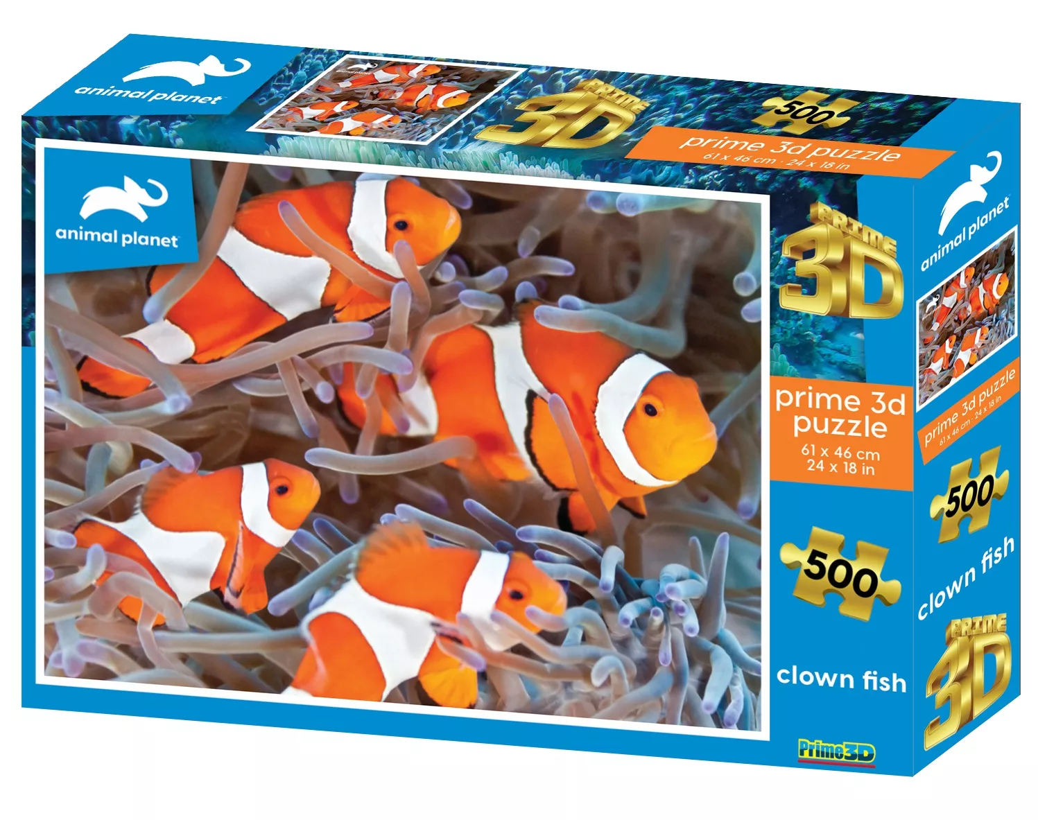 Пазл Super 3D Рыбы-клоуны, 500 деталей (10384)
