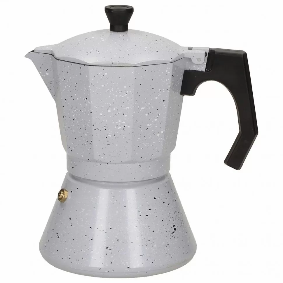 Кофеварка гейзерная (серый мрамор) 300 мл