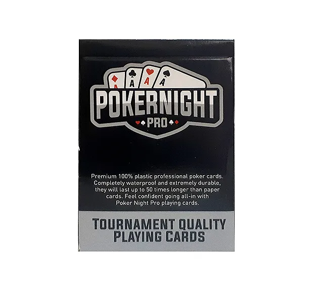 Карты для покера Poker Night Pro blue 100% пластик
