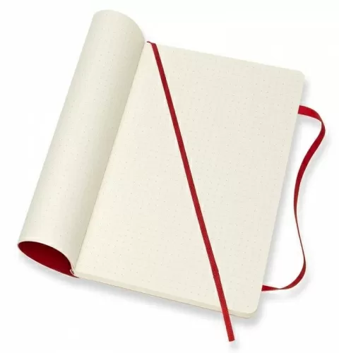 Записная книжка Classic Soft (в точку) Large красный