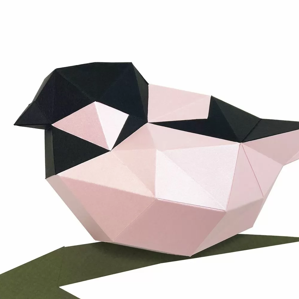 Набор для паперкрафта Птички (розовый)