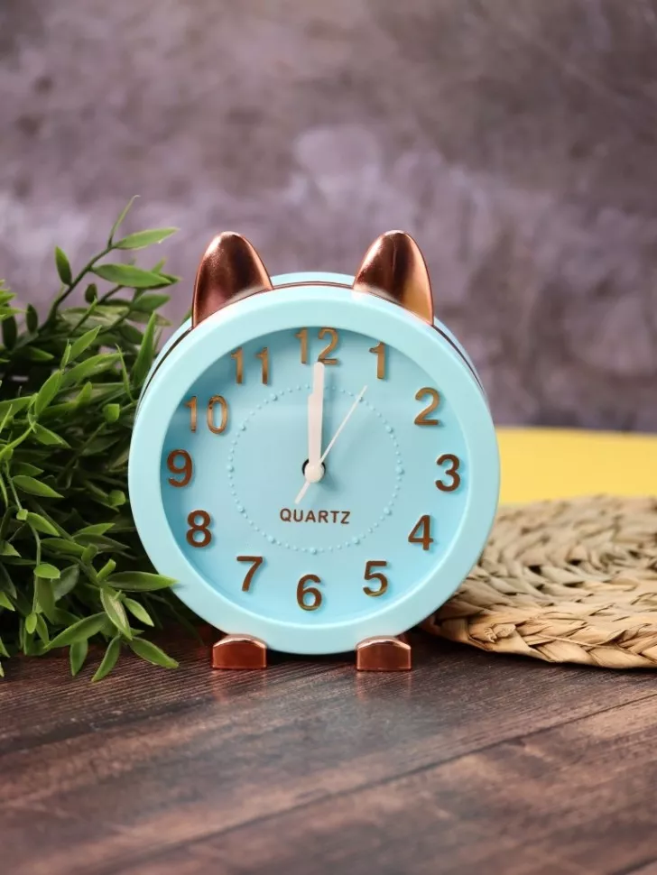 Часы-будильник Golden awakening Kitty (blue)