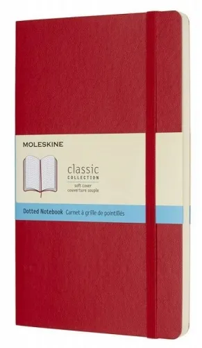 Записная книжка Classic Soft (в точку) Large красный