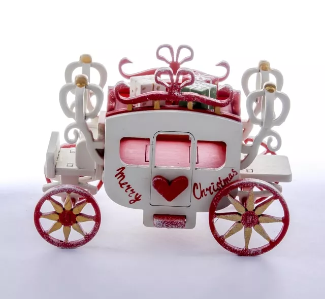 Елочная игрушка Карета крытая 3020 Red Heart Santa
