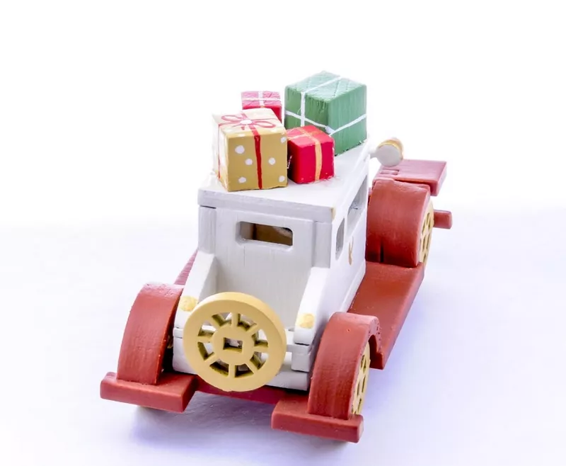 Елочная игрушка Машинка легковая 1013 Brown chassis