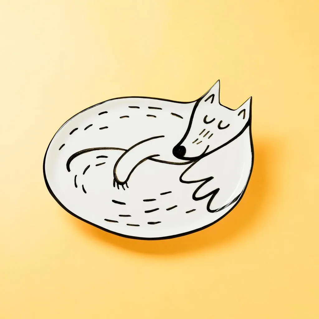 Тарелка Безмятежный лис (маленький)