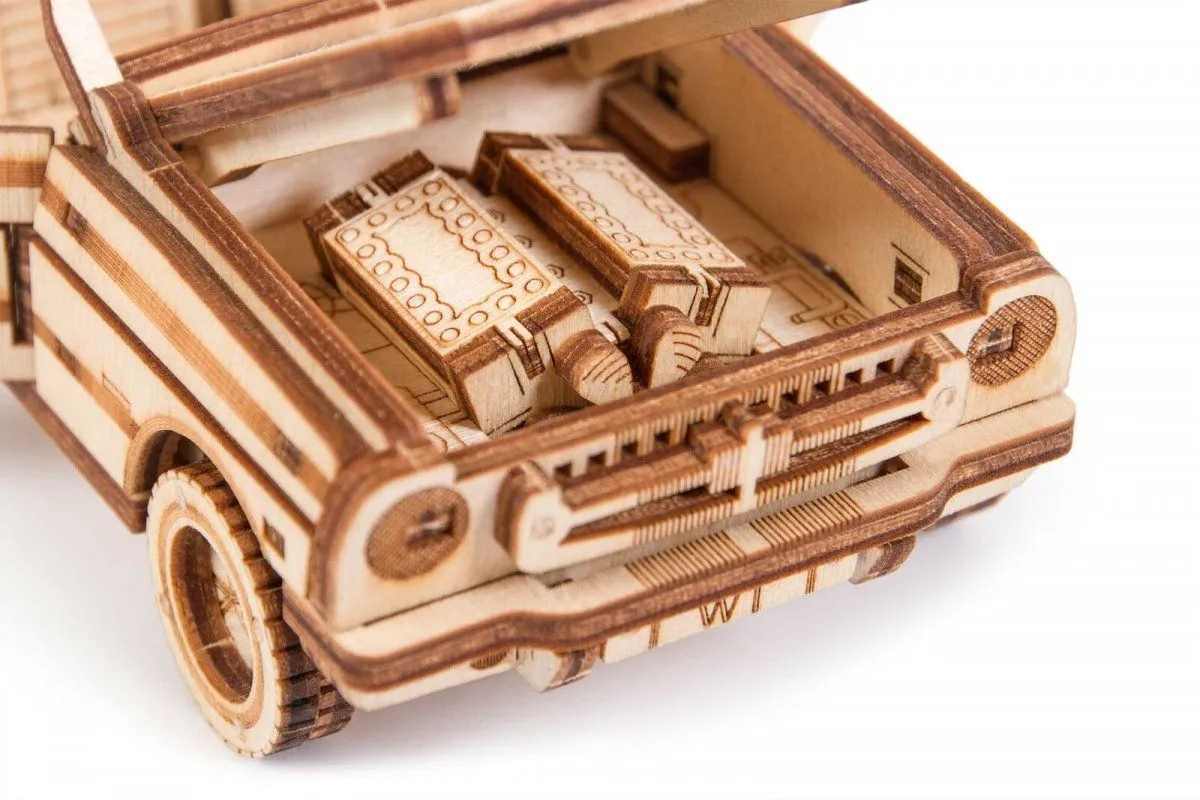 Механический 3D-пазл из дерева Wood Trick Кабриолет
