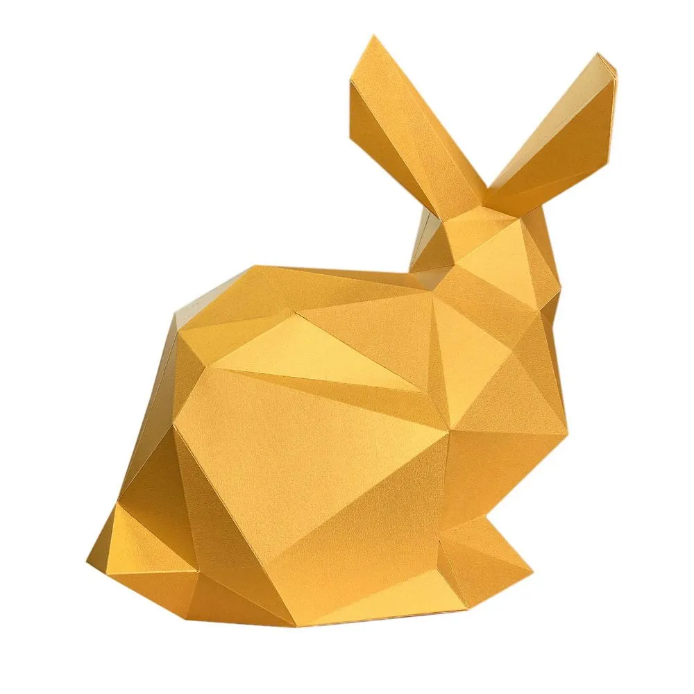 Набор для паперкрафта Кролик Няш (золотой)
