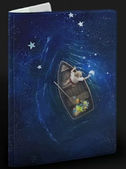 Обложка для паспорта Лодка со звездами