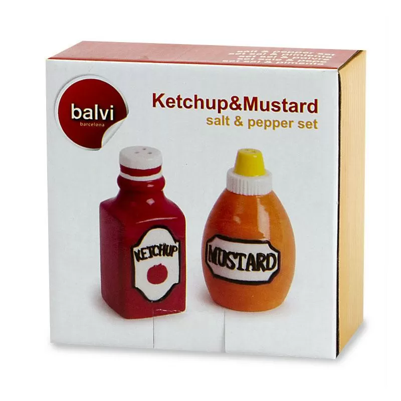 Солонка и перечница Ketchup & Mustard