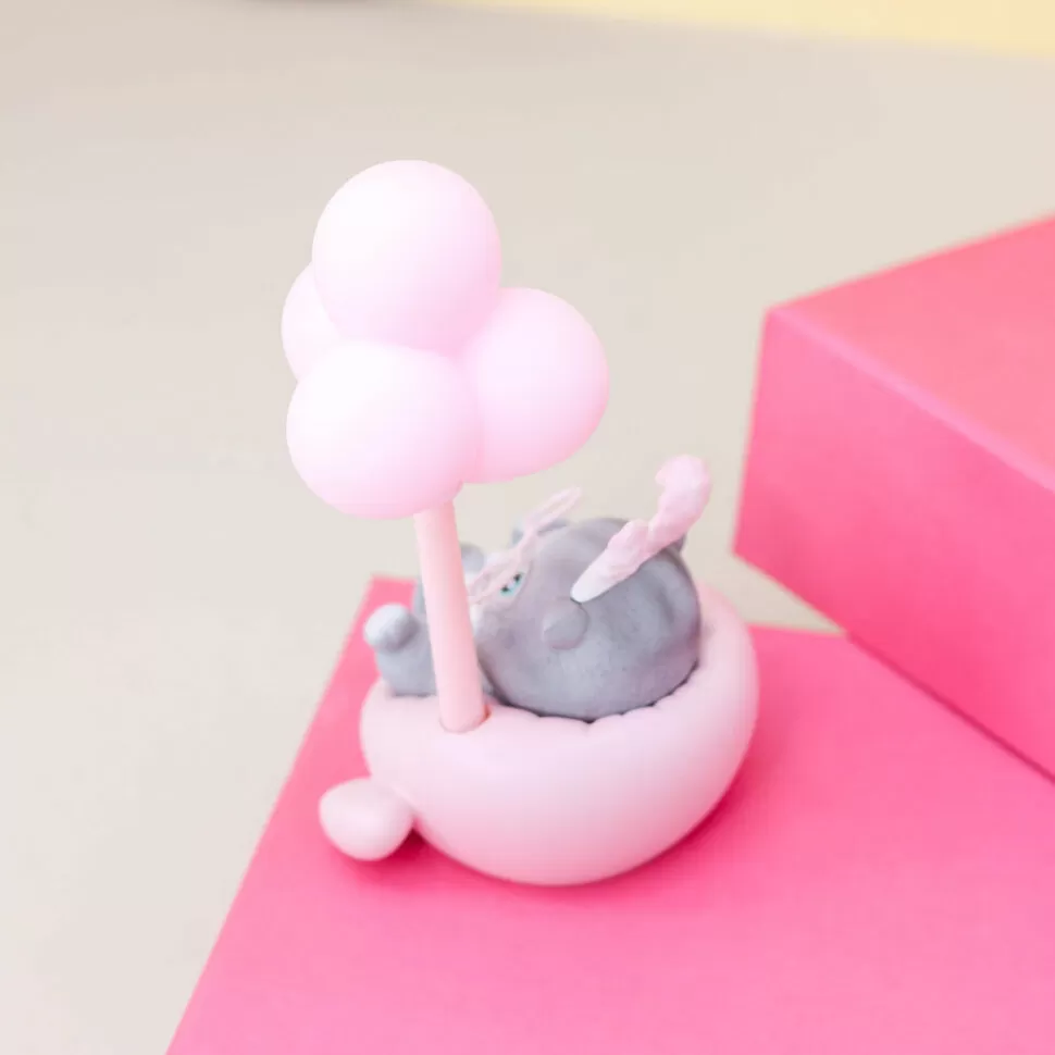 Ночник Cat with balls (pink)