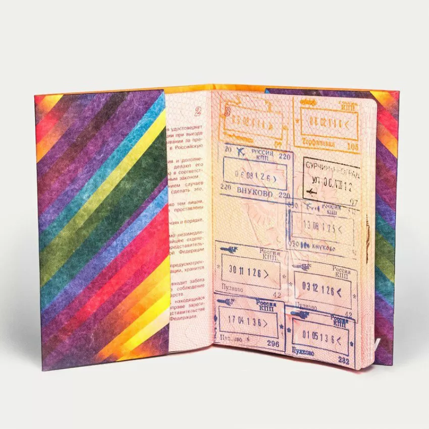 Обложка на паспорт NEW COVER - new rainbow