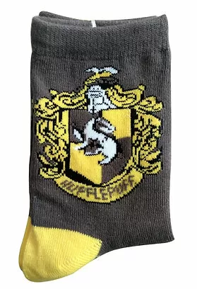 Носки укороченные Пуффендуй (черный/желтый), 36-43