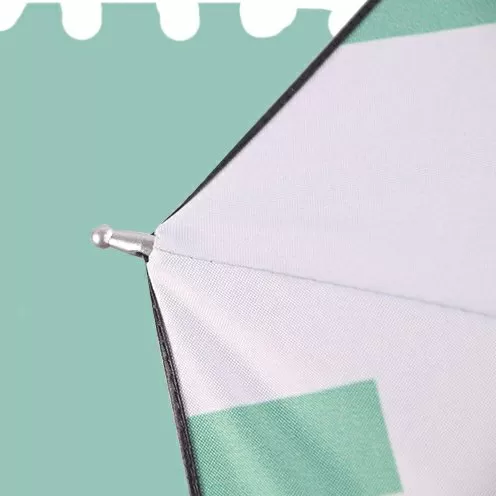 Зонт механический складной Котик (белый)