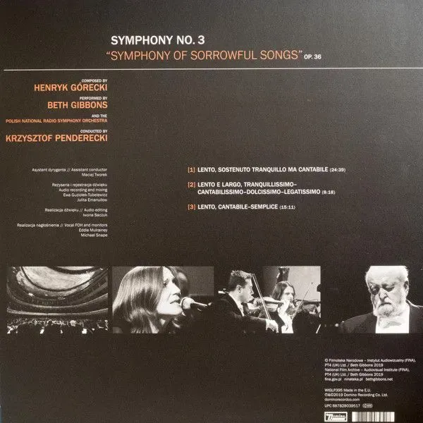 Пластинка Beth Gibbons, Polish National Radio Symphony Orchestra, Krzysztof Penderecki - Henryk Gore