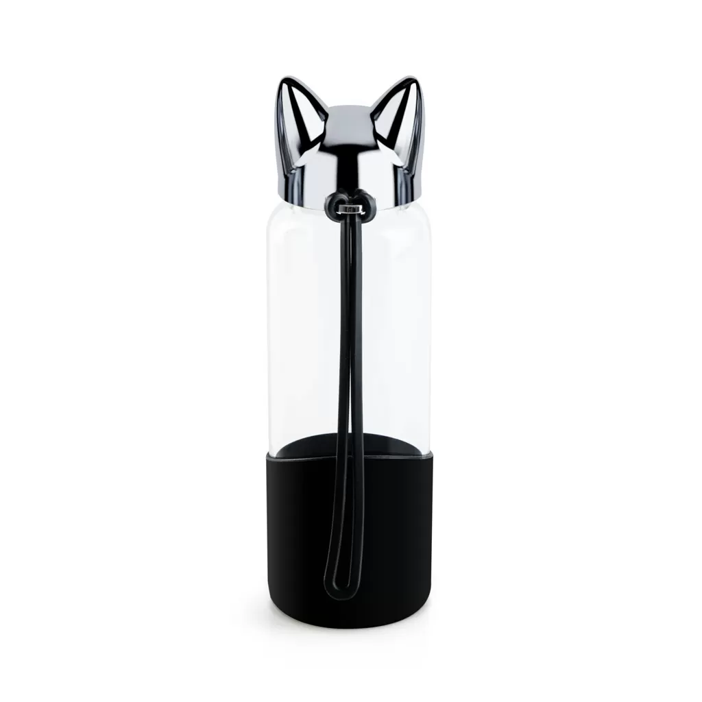 Бутылка для воды Cat (черная), 0,35 л.