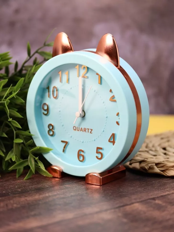 Часы-будильник Golden awakening Kitty (blue)