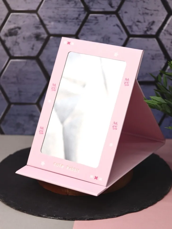 Зеркало настольное Cute rabbit (pink)