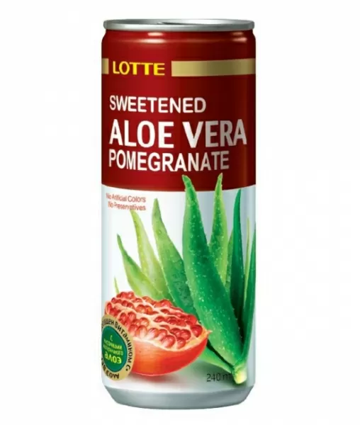 Напиток негазированный Lotte Aloe Vera Гранат, 240 мл