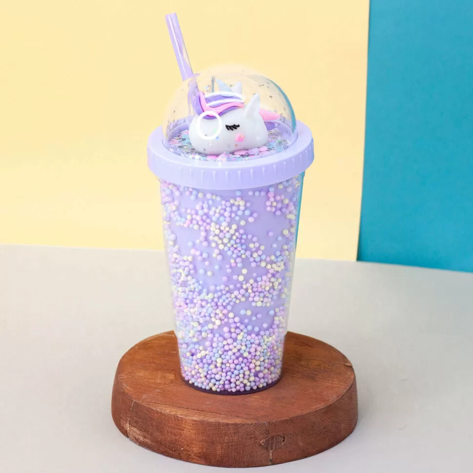 Тамблер Unicorn styrofoam (purple) 450 мл