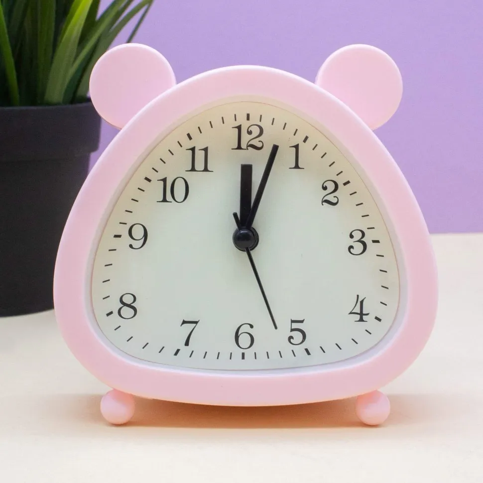 Часы-будильник Cute ears (pink)