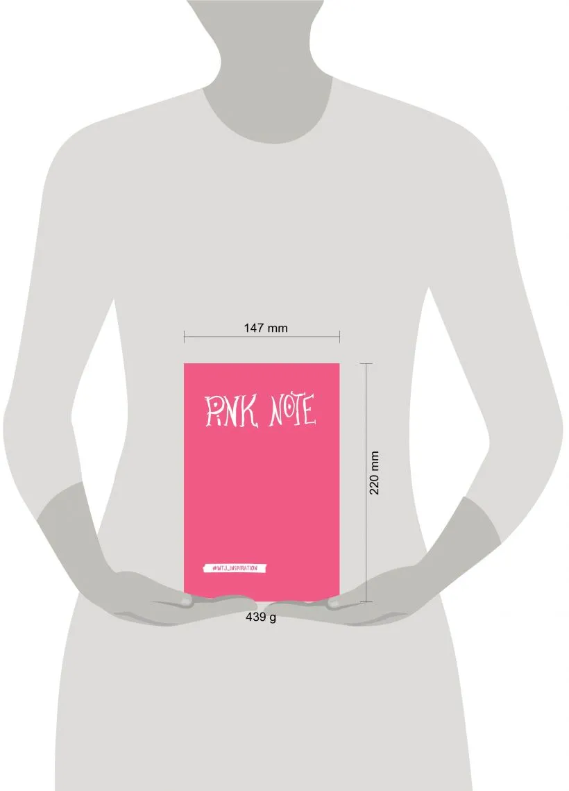 Pink Note. Блокнот с розовыми страницами (твердый переплет)