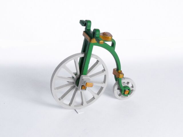 Елочная игрушка Ретро велосипед (хвоя)