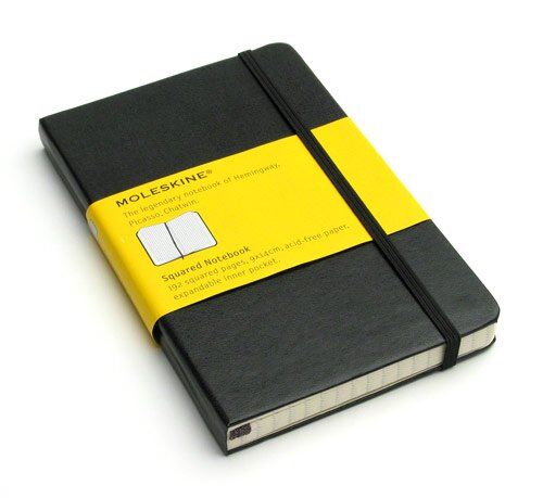 Записная книжка Classic (в клетку) Pocket черная