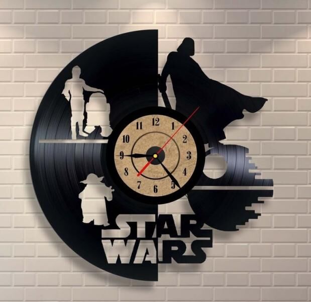 Настенные виниловые часы Star Wars 