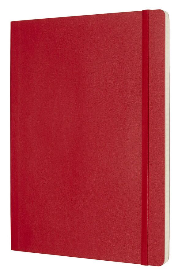 Записная книжка Classic Soft (в линейку) ХLarge, красный